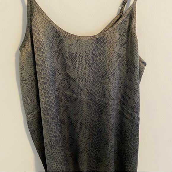 NWT ATM Green Silk Snake Animal Print Cami Top Small - Picture 11 of 12